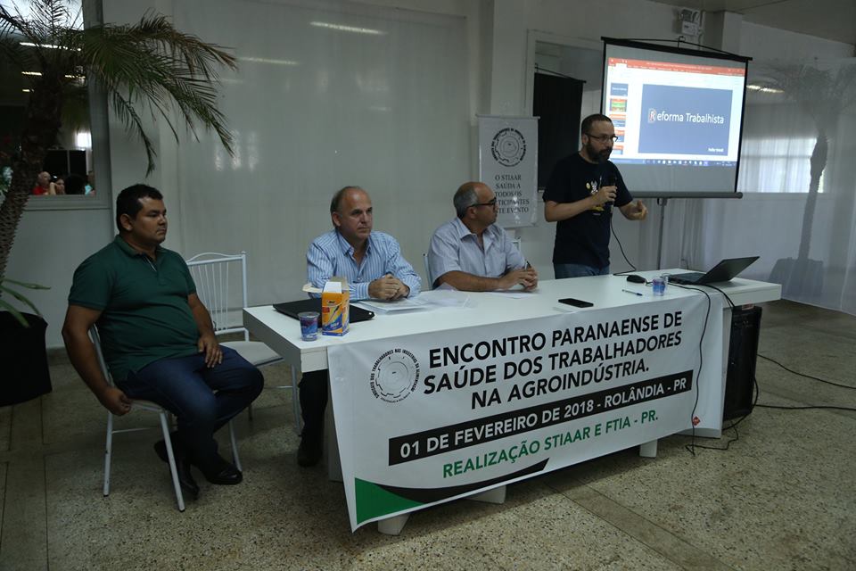 Stiaar realiza "Encontro Paranaense de Saúde dos Trabalhadores na Agroindústria"
