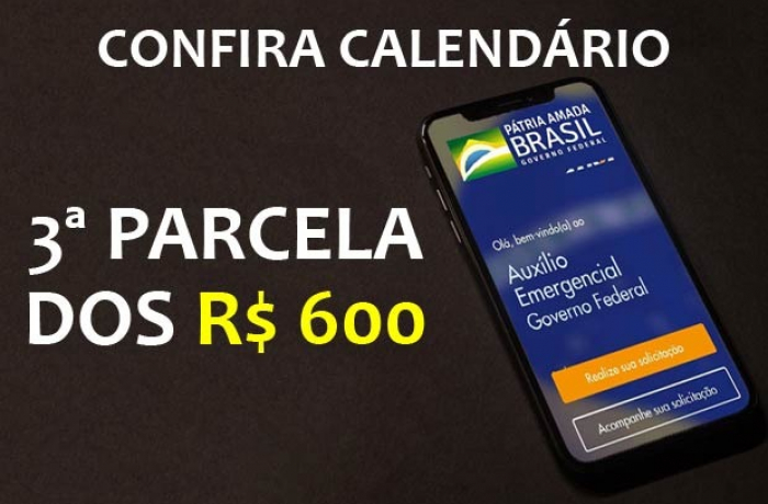 Terceira parcela do auxílio de R$ 600 começa a ser depositada neste sábado (27)